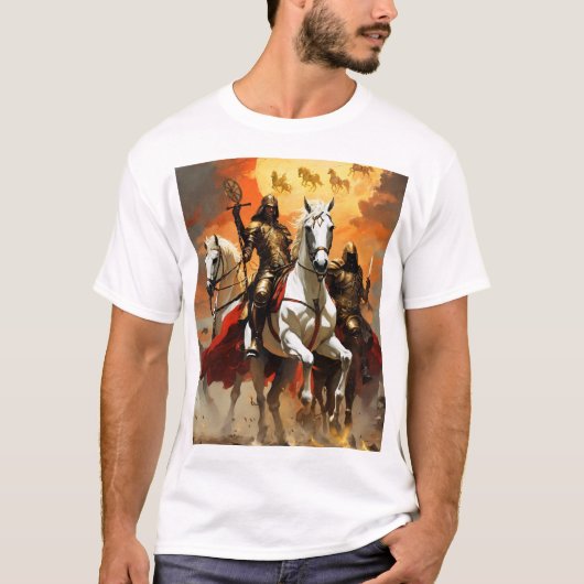 Vier ruiters Apocalypse T - shirts (Voorkant)