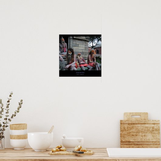 Vier Sadhus-Poster Poster (Keuken)