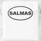 VIER Salmas Ovale Sticker (Tas)