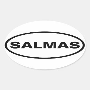 VIER Salmas Ovale Sticker