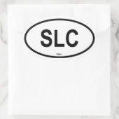 VIER Salt Lake City "SLC" Ovale Sticker (Tas)