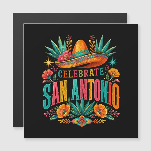 Vier San Antonio 2026 Fiesta Cultuur (Voorkant / Achterkant)