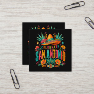 Vier San Antonio 2026 Fiesta Cultuur Vierkante Visitekaartje