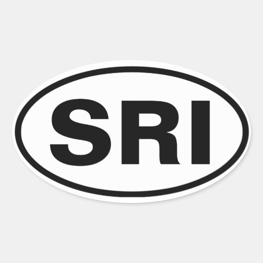 VIER Santa Rosa Island, "SRI" Ovale Sticker (Voorkant)