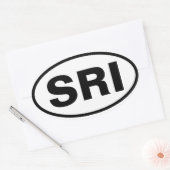 VIER Santa Rosa Island, "SRI" Ovale Sticker (Envelop)