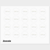 Vier Sarah Ronde Sticker (Vel)