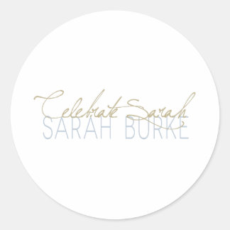 Vier Sarah Ronde Sticker