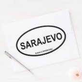VIER Sarajevo Ovale Sticker (Envelop)