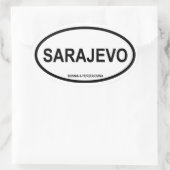 VIER Sarajevo Ovale Sticker (Tas)