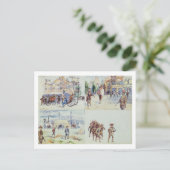 Vier scènes uit de Boer-oorlog, uit een schetsboek Briefkaart (Staand voorkant)