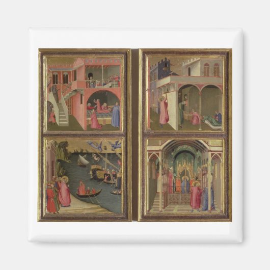 Vier scènes uit het leven van Sint-Nicolaas: St. N Magneet (Voorkant)