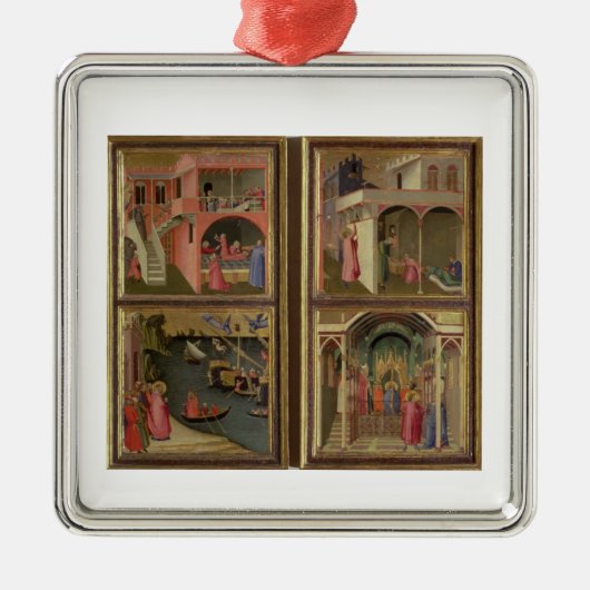 Vier scènes uit het leven van Sint-Nicolaas: St. N Metalen Ornament (Voorkant)