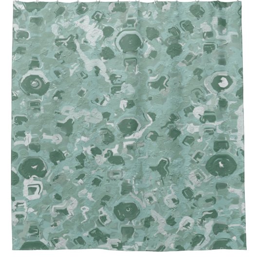 Vier schaduwen van het Groene Abstracte Gordijn va (Voorkant)