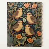 Vier Schattigee Baby Birds Natuur geïnspireerd Planner (Achterkant)