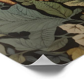 Vier Schattigee Baby Birds Natuur geïnspireerd Poster (Hoek)