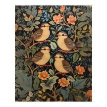 Vier Schattigee Baby Birds Natuur geïnspireerd