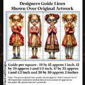 Vier Schattigee eigenzinnige Steampunk Meisjes DV3 Tissuepapier