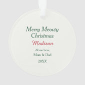 Vier Schattigee Kittens Kerstkrans Kinder Ornament (achterkant)