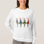 Vier Schotse hooglanddansers T-shirt (Voorkant)