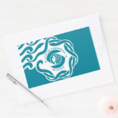 VIER Seattle Flag Rechthoekige Sticker (Envelop)