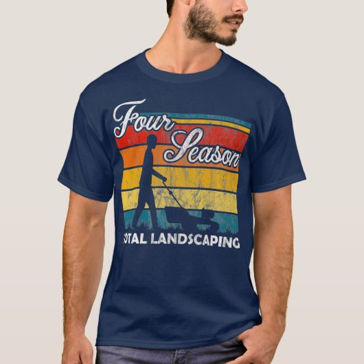 Vier Seizoen Totale Landscaping Retro T-shirt (Voorkant)