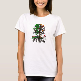 Vier seizoenbomen t-shirt