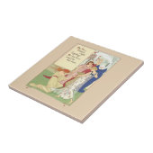 Vier Seizoenen  afdrukken Tegeltje (Zijkant)