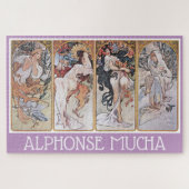 Vier seizoenen, Alphonse Mucha Legpuzzel (Horizontaal)