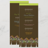 Vier seizoenen bomen bos binnenpartij uitnodigen kaart (Voorkant / Achterkant)