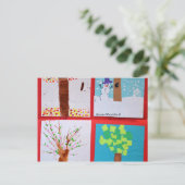 Vier Seizoenen Briefkaart (Staand voorkant)