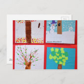 Vier Seizoenen Briefkaart (Voorkant / Achterkant)