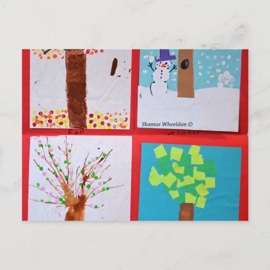 Vier Seizoenen Briefkaart (Voorkant)