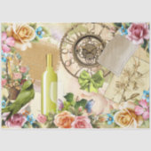 Vier Seizoenen Collage Design Series 1 Tissuepapier (Voorkant)