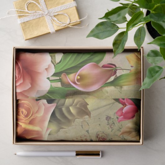 Vier Seizoenen Collage Design Series 2 Tissuepapier (Geschenk)