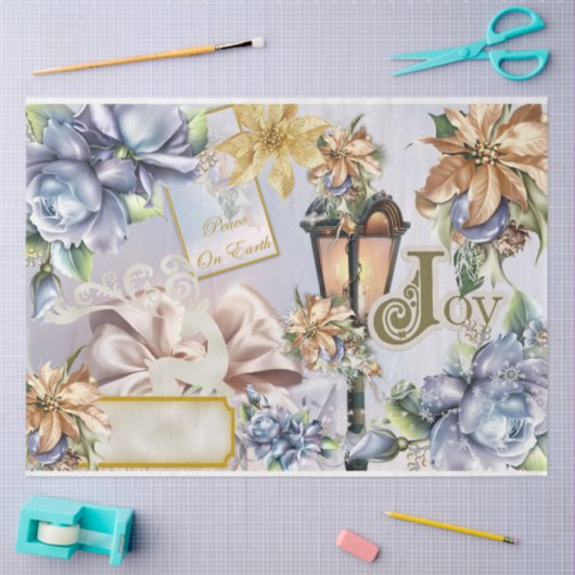 Vier Seizoenen Collage Design Series 4 Tissuepapier (Craft)