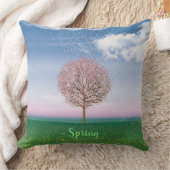 Vier seizoenen design kussens SPRING. (Deken)