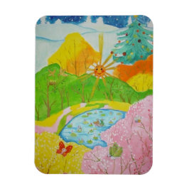 vier seizoenen gelukkig magneet