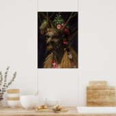Vier seizoenen - Giuseppe Arcimboldo Fine Art Post Poster (Keuken)