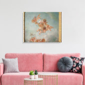 Vier seizoenen in de Salle du Conseil - Lente Canvas Afdruk (Insitu (Woonkamer))