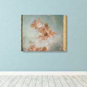 Vier seizoenen in de Salle du Conseil - Lente Canvas Afdruk (Insitu (Houten vloer))