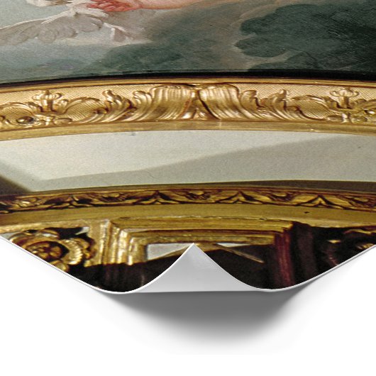 Vier seizoenen in de Salle du Conseil - Lente Poster (Hoek)