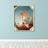 Vier seizoenen in de Salle du Conseil - zomer Canvas Afdruk (Insitu (Houten vloer))