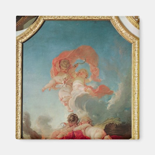 Vier seizoenen in de Salle du Conseil - zomer Magneet (Voorkant)