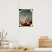 Vier seizoenen in de Salle du Conseil - zomer Poster (Keuken)