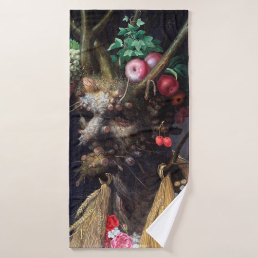 Vier seizoenen in één hoofd, Arcimboldo Badhanddoek (Badhanddoek)