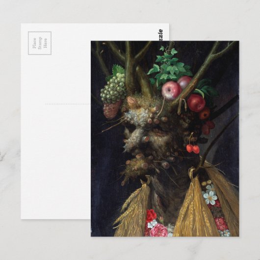 Vier seizoenen in één hoofd van Giuseppe Arcimbold Briefkaart (Voorkant / Achterkant)