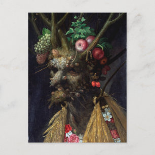 Vier seizoenen in één hoofd van Giuseppe Arcimbold Briefkaart