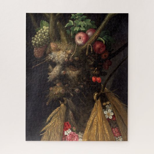 Vier seizoenen in één hoofd van Giuseppe Arcimbold Legpuzzel (Verticaal)