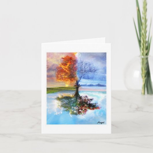 Vier seizoenen kaart (Voorkant)