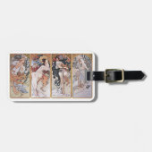 Vier seizoenen, Mucha Bagagelabel (Voorkant horizontaal)